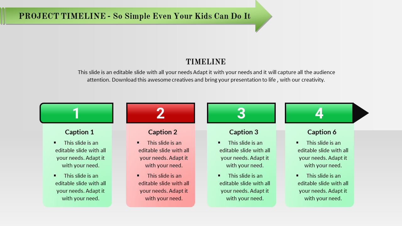Free - Get dazzling Project Timeline PowerPoint presentation